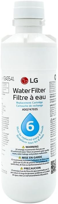 LG LT1000P - 6 Month / 200 Gallon Capacity Replacement Refrigerator Water Filter (NSF42, NSF53, and NSF401) ADQ74793501, ADQ75795105, AGF80300704, or AGF80300705 White